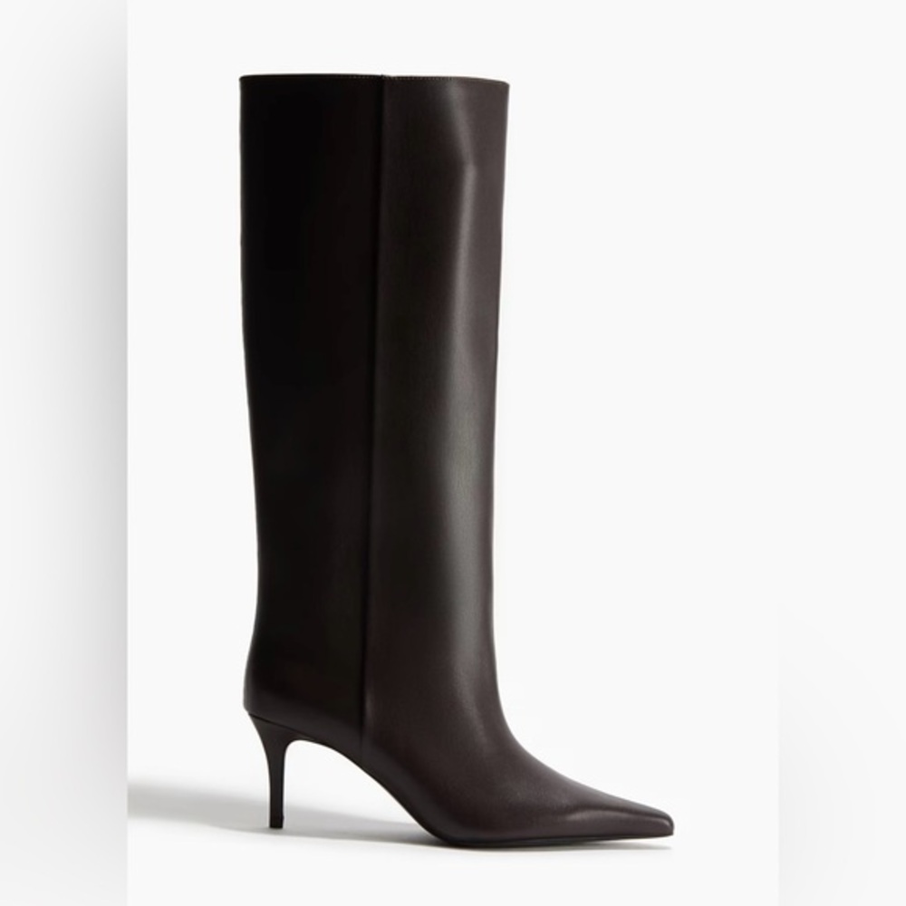 Dark Brown Knee High Boots